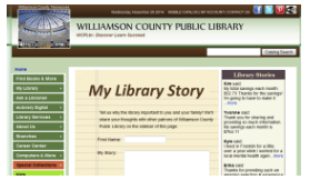 Tell My Library Story Tell My Library Story